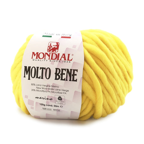 Mondial Molto Bene - Filato Lana e Microfibra - 970 Fluo